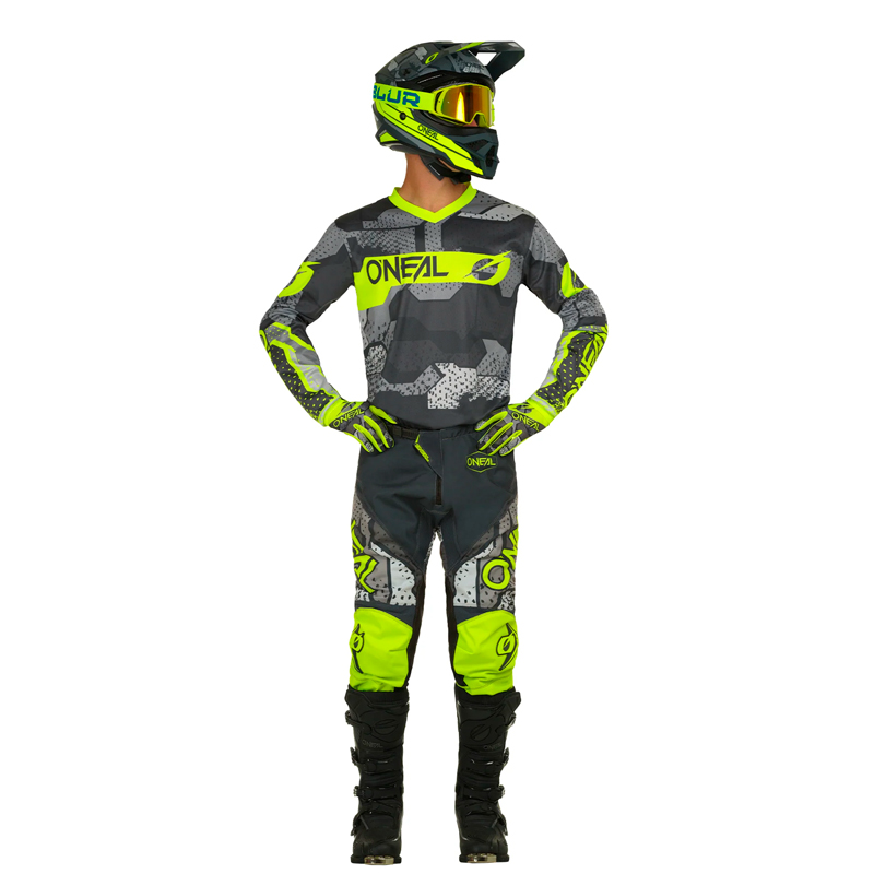 Jersey Element Camo, Gris/Amarillo - Imagen 3