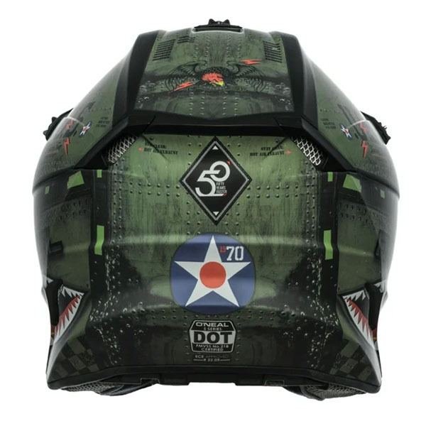 Casco 5SRS Warhawk, Negro/Verde - Imagen 2