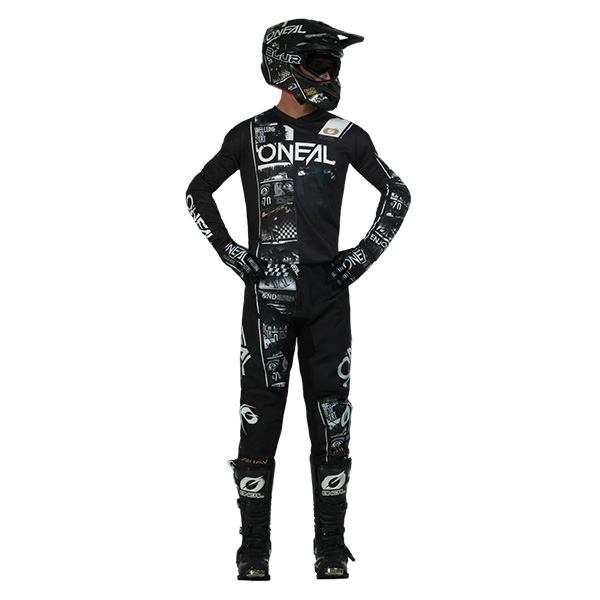 ELEMENT ATTACK PANT NEGRO/BLANCO - Imagen 3