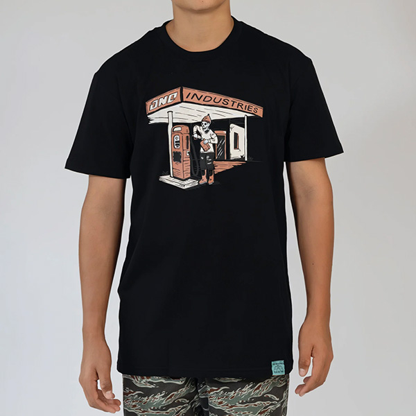 CAMISETA ONE STATION NEGRO - Imagen 2